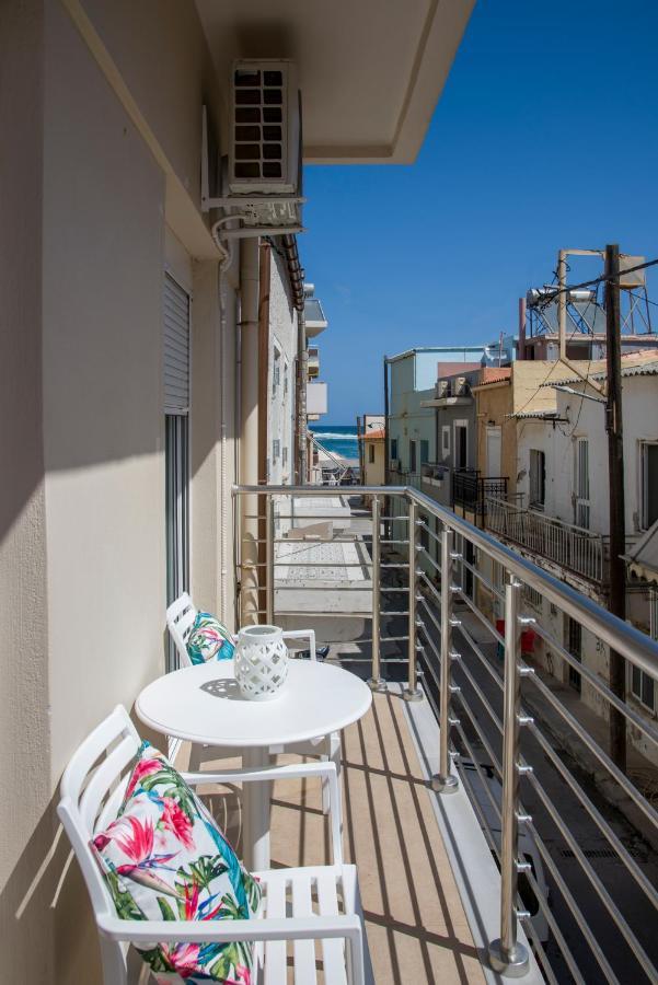 Center Manolia Dream 1 Bedroom Apartment 100M Away From The Beach 干尼亞 外观 照片